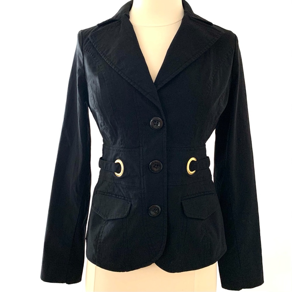 Classic black Jacket with gold detail XS